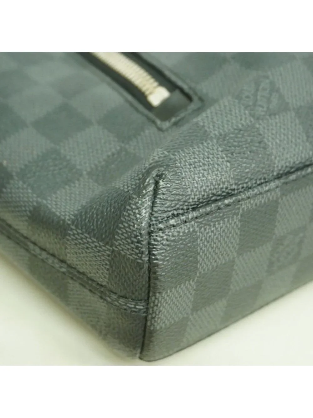 Louis Vuitton Shoulder Bag Damier Graphite PM Black Gray